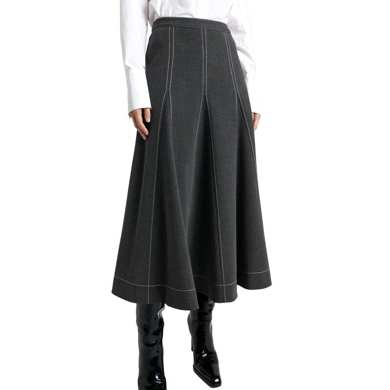 Cue Bi-Stretch Twill Full Skirt image number 0